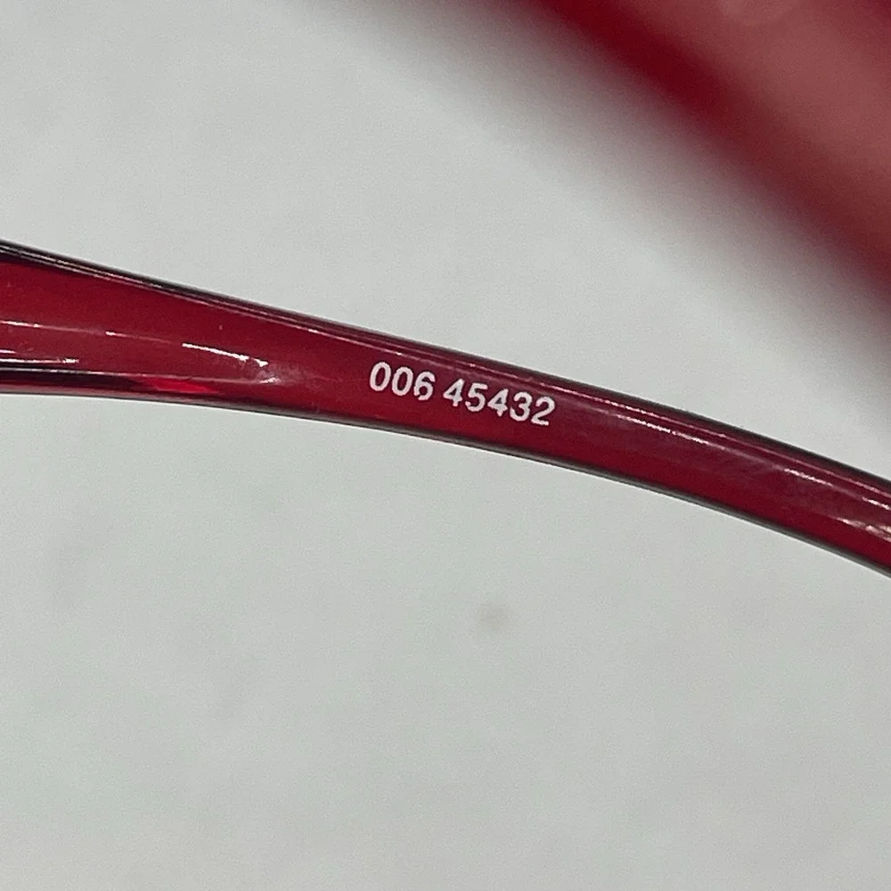 Vintage Supreme Sunglasses Frames Red Frame Red Lenses Oval Y2K 2000s